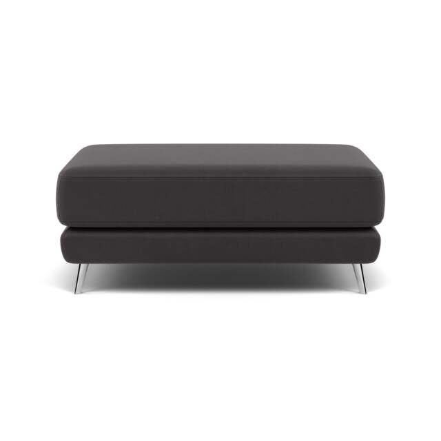 Bolero Footstool - Rectangular Footstool A Fabric - SFA-PEY-08 GRAPHITE - image 1