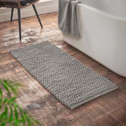 Bianca Aspen Bobble Bath Runner Grey - DISC Aspen Bobble Bath Runner Grey - thumbnail 1