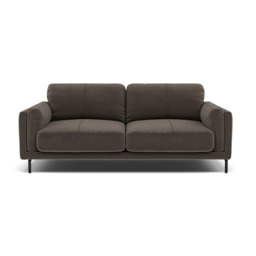 Morris Large 2 Seater Sofa - 2.25 Seater Compact Fabric - FAB-MEG-51  DK TAUPE - thumbnail 1