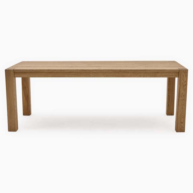 Sunnie Dining Table - Dining Table 180x100cm Brushed Oak / Hesse Dark Oil - 180cm - image 1
