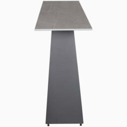 Odessey Console Table - Console Table Grey Sintered Stone / Black Powder Coat Metal Base - thumbnail 3