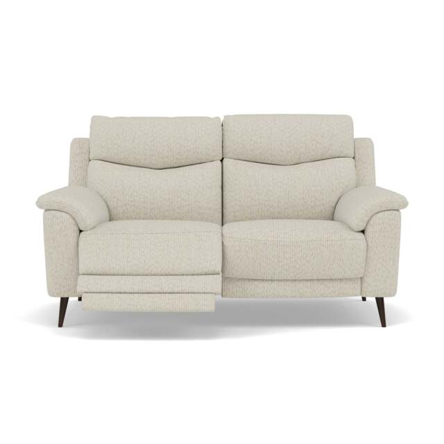 Revel 2 Seater Recliner Sofa - 2 Seater Sofa with 2 Power Recliners Fabric - Power Recliner with USB - BFA-MAD-05 DARK TAUPE - image 1