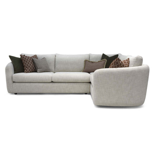 Vogue Williams Carnaby Large Corner Sofa - Large Corner Sofa Right Linen Look - Right Hand Facing - Linen Look Sea Salt - image 1