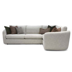 Vogue Williams Carnaby Large Corner Sofa - Large Corner Sofa Right Linen Look - Right Hand Facing - Linen Look Sea Salt - thumbnail 1