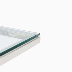 Turin Coffee Table - Coffee Table Clear Glass / Stainless Steel - thumbnail 4