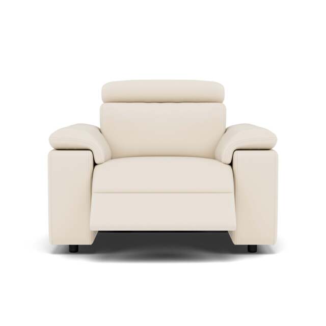 Nicoletti Rossini Recliner Armchair - Power Recliner Armchair CB - Power Recliner with USB - Torello PS Bianco 93 - image 1