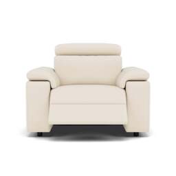 Nicoletti Rossini Recliner Armchair  - Power Recliner Armchair CB - Power Recliner with USB - Torello PS Bianco 93 - thumbnail 1