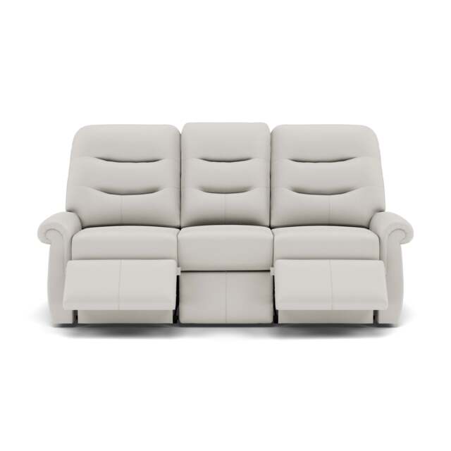 G Plan Holmes 3 Seater Recliner Sofa - 3 Seater Power Recliner Sofa Double Grade L - Power Recliner - L840 Cambridge Chalk - image 1