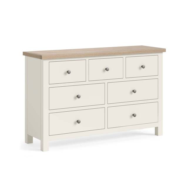 Elmstead White 3 Over 4 Drawer Chest - 3 Over 4 Drawer Chest Coconut White - image 1