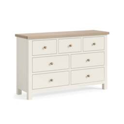 Elmstead White 3 Over 4 Drawer Chest - 3 Over 4 Drawer Chest Coconut White - thumbnail 3