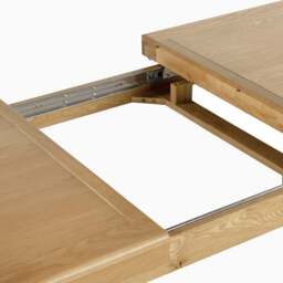 Navarre Cross Leg Extending Dining Table - Cross Leg Ext Dining Table Oak / Oak Veneer - thumbnail 5