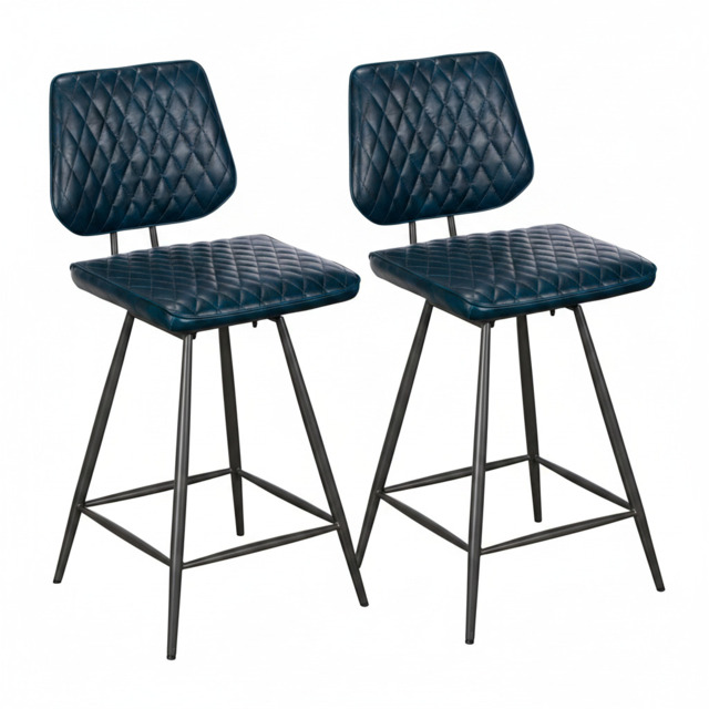 Starley Dark Blue Bar Stool - Bar Stool Dark Blue - image 1