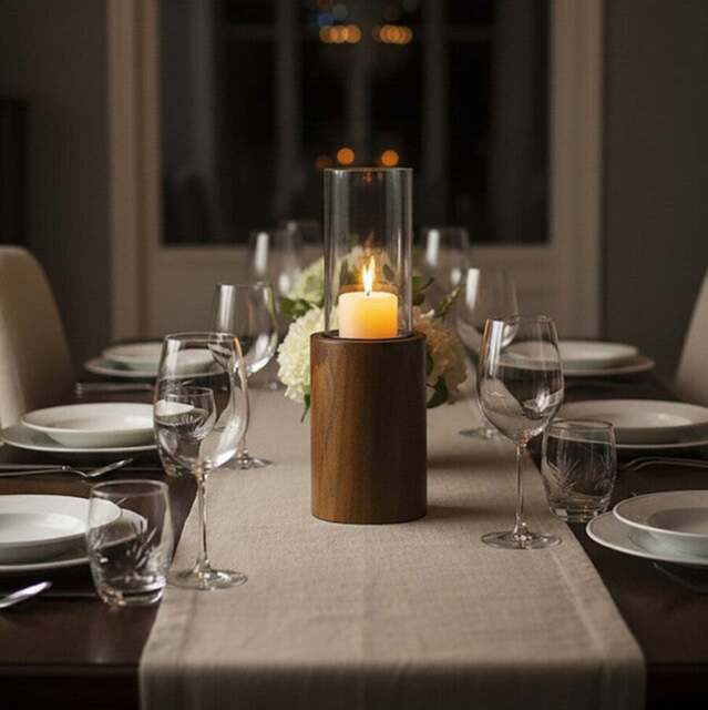 DISC Hampstead Hurricane Medium Candle Holder - image 1