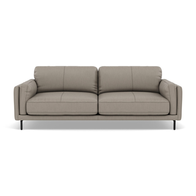 Morris 3 Seater Small Sofa - 2.5 Seater Sofa Compact Cat 25 - NC-722A TAUPE - image 1