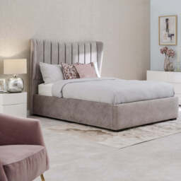 Highgrove Soho Ottoman Divan Bed - Ottoman Bedframe 180 x 200cm - Super King - Plush Ebony - thumbnail 2