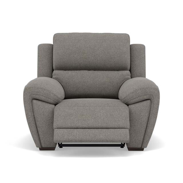 Echo Recliner Armchair - Power Recliner Chair Fabric - Power Recliner with USB - FAB-MIL-451 PEWTER - image 1