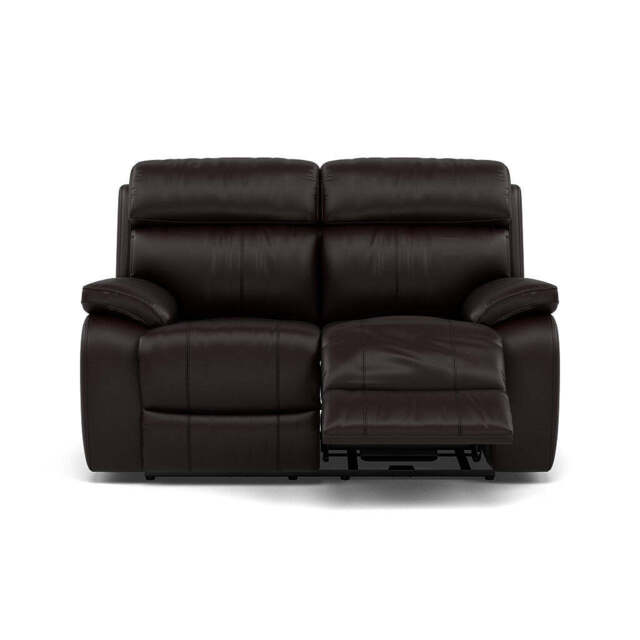Galaxy 2 Seater Recliner Sofa - 2 Seater 2 Power Recliners Cat 20S - Power Recliner with USB - BXS-037C WALNUT - image 1