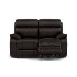 Galaxy 2 Seater Recliner Sofa - 2 Seater 2 Power Recliners Cat 20S - Power Recliner with USB - BXS-037C WALNUT