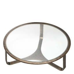 Eichholtz Coffee Table Bronze Finish  Clear Glass Top - Coffee Table Bronze Finish  Clear Glass Top - thumbnail 3