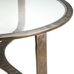 Eichholtz Coffee Table Bronze Finish  Clear Glass Top - Coffee Table Bronze Finish  Clear Glass Top - thumbnail 5