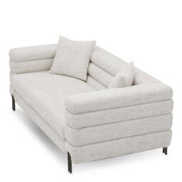 Eichholtz York 2 Seater Sofa Seashell Off-White With Bronze Legs - 2 Seater Sofa Seashell Off-White - thumbnail 6