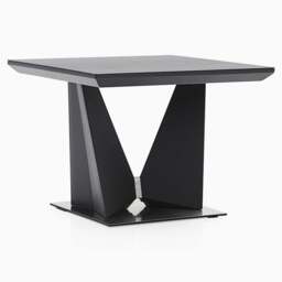 Palermo Side Table - Lamp Table Slate Grey Ceramic / Dark Grey - thumbnail 2