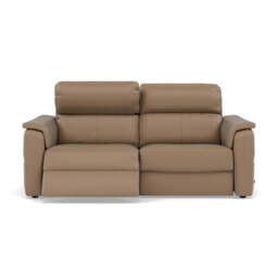 Nicoletti Giacomo 3 Seater Recliner Sofa - 3 Seater Sofa Power Recl Lumber Support CB Torello - Power With Power Headrest Footrest Lumbar & USB - Torello PS 312 Taupe - thumbnail 1