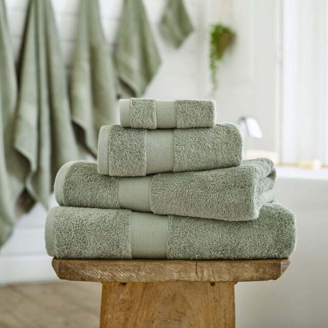 Egyptian Embrace Towel Green - Egyptian Embrace Face Cloth Sage - image 1