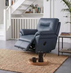 G Plan Seattle Recliner Armchair - Manual Recliner Chair Grade L - Manual Recliner - L840 Cambridge Chalk - thumbnail 2