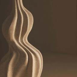 Broc Sandstone Effect Organic Twist Vase - Broc Sandstone Effect Organic Twist Vase - thumbnail 2