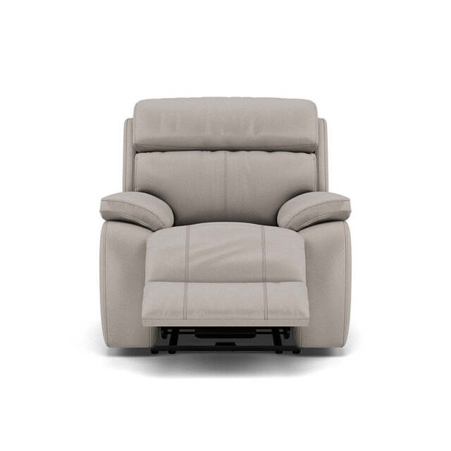 Galaxy Recliner Armchair - Manual Recliner Chair Fabric - Manual Recliner - BFAMAD-02 SILVER GREY - image 1