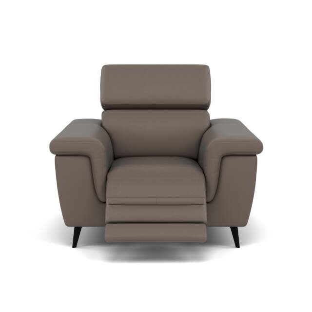 Sparta Recliner Armchair - Chair W/ Power Recliner W/ Ratchet Headrest Cat M/S - Power with Manual Headrest - M5655 Melbourne Dark Grey - image 1
