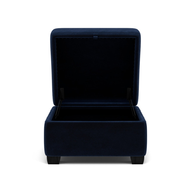 Orkney Storage Footstool - Storage footstool Fabric - FAB-MEG-28 NAVY - image 1