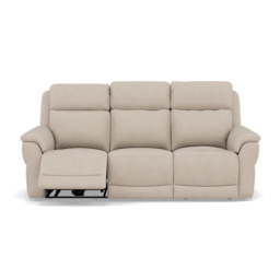 Juno 3 Seater Recliner Sofa - 3 Seater Power Recliner Sofa with USB F8 - Power Recliner with USB - Hopsack Linen 70004 - thumbnail 3