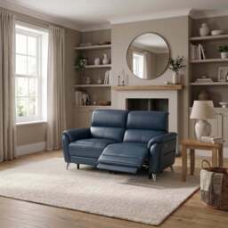 Sol 2 Seater Recliner Sofa - 2 Seater Power Recliner Sofa with Head Tilt Cat 60 - Cat-60/10 Montana Sunburst - thumbnail 2