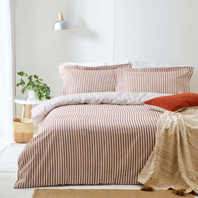 Hebden Brown Duvet Cover Set - Hebden King Size Duvet Set Pecan - image 1