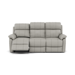 Fara 3 Seater Recliner Sofa - 3 Seater with 2 Power Recliners Cat 25S - Power Recliner with USB - NCS-251E GREY