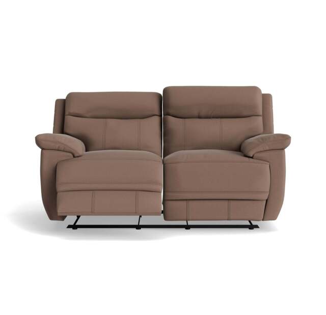 Tranquil 2 Seater Recliner Sofa - 2 Seater Sofa 2 Manual Recliners Fabric - Manual Recliner - BFA-MAD-05 DARK TAUPE - image 1