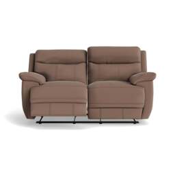 Tranquil 2 Seater Recliner Sofa - 2 Seater Sofa 2 Manual Recliners Fabric - Manual Recliner - BFA-MAD-05 DARK TAUPE