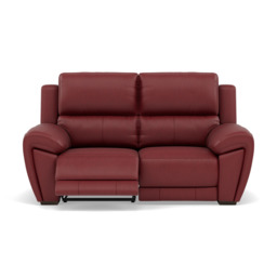 Echo 2 Seater Recliner Sofa - 2 Seater 2 Power Recliners Cat 25S - Power Recliner Power Footrest Headrest & USB - NCS-854C RUSTIC RED - thumbnail 1