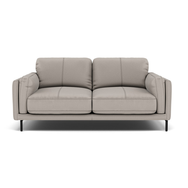 Morris 2 Seater Sofa - 2 Seater Sofa Fabric - BFAMAD-02 SILVER GREY - image 1