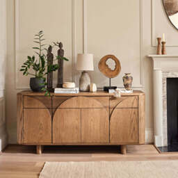 Alverra Solid Oak Wide Sideboard - Wide Sideboard Solid Oak - thumbnail 2