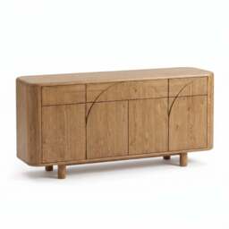 Alverra Solid Oak Wide Sideboard - Wide Sideboard Solid Oak - thumbnail 1