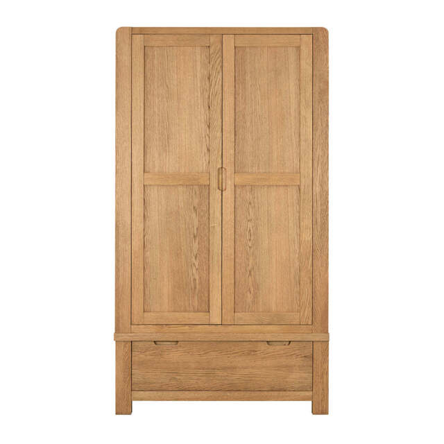 Solvi Gents Wardrobe - Gents Wardrobe Solid Oak / Oak Veneer - image 1