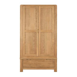 Solvi Gents Wardrobe - Gents Wardrobe Solid Oak / Oak Veneer - thumbnail 1