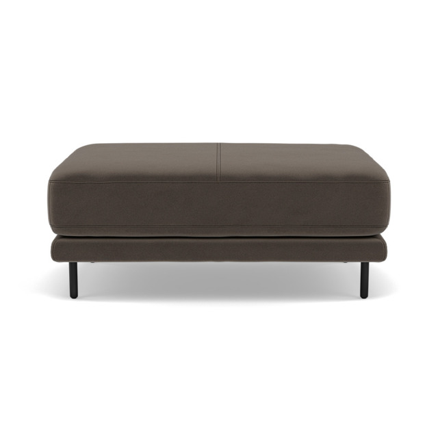 Morris Large Footstool - Rectangular footstool A Fabric - FAB-MEG-51 DK TAUPE - image 1