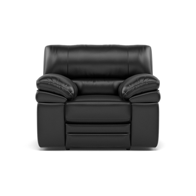 Gino Recliner Armchair - Power Recliner Armchair with USB Cat 55 - Power Recliner with USB - Cat-55/72 New Club Dark Grey - image 1