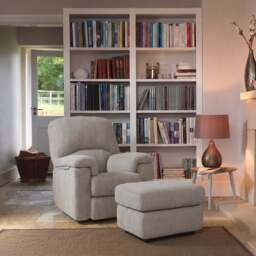 G Plan Chloe Small Armchair - Small Armchair Grade W - W002 Loom Shale - thumbnail 3
