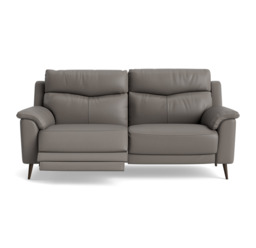 Revel Small 3 Seater Recliner Sofa - 2.5 Seater Sofa with 2 Power Recliners (Compact) Cat 20S - Power Recliner with USB - NWS-042E ELEPHANT - thumbnail 1