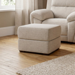 Echo Storage Footstool - Storage Footstool Fabric - FAB-MIL-120 MINK - thumbnail 2